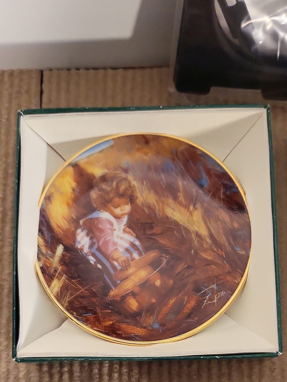 Donald Zolan "GOLDEN HARVEST" Miniature Collector Plate